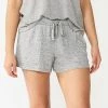 Women's Sonoma Goods For Life® Essential Pajama Shorts Dark Silver Heather -Sonoma Goods For Life shop unnamed file 9618