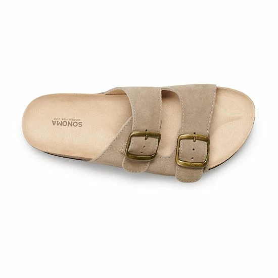 Sonoma Goods For Life® Artwork 02 Women's Suede Slide Sandals Floral 5 Sonoma Goods For Life® Artwork 02 Women's Suede Slide Sandals Floral - Image 3