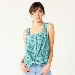 Women's Sonoma Goods For Life® Tie-Hem Squareneck Tank Pink Blue Multi Stripe 15 Women's Sonoma Goods For Life® Tie-Hem Squareneck Tank Pink Blue Multi Stripe -Sonoma Goods For Life shop unnamed file 9712