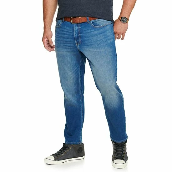 Big & Tall Sonoma Goods For Life® Knit Straight-Leg Jeans Medium Wash 5 Big & Tall Sonoma Goods For Life® Knit Straight-Leg Jeans Medium Wash - Image 3