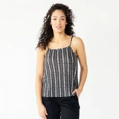 Women's Sonoma Goods For Life® Squareneck Camisole Navy Bandana -Sonoma Goods For Life shop unnamed file 9746