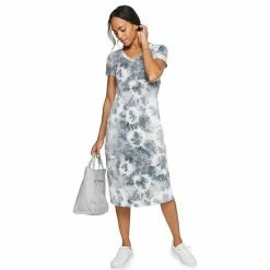 Petite Sonoma Goods For Life® Knit T-Shirt Midi Dress Gray Dye -Sonoma Goods For Life shop unnamed file 9763