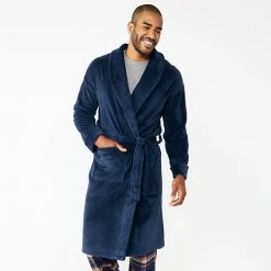 Men's Sonoma Goods For Life® Plush Robe Carbon Copy -Sonoma Goods For Life shop unnamed file 979