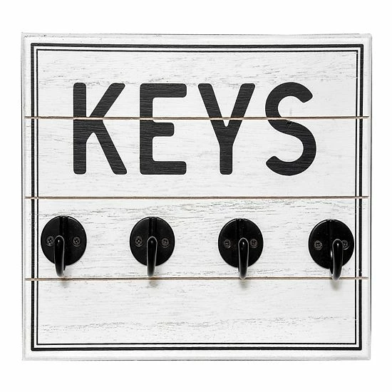 Sonoma Goods For Life® Keys 4-Hook Wall Decor 3 Sonoma Goods For Life® Keys 4-Hook Wall Decor