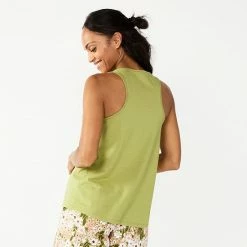 Women's Sonoma Goods For Life® Essential Pajama Tank Top Natural Coral -Sonoma Goods For Life shop unnamed file 9796