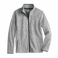 Boys 8-20 Sonoma Goods For Life® Sweaterfleece Full-Zip Jacket Black