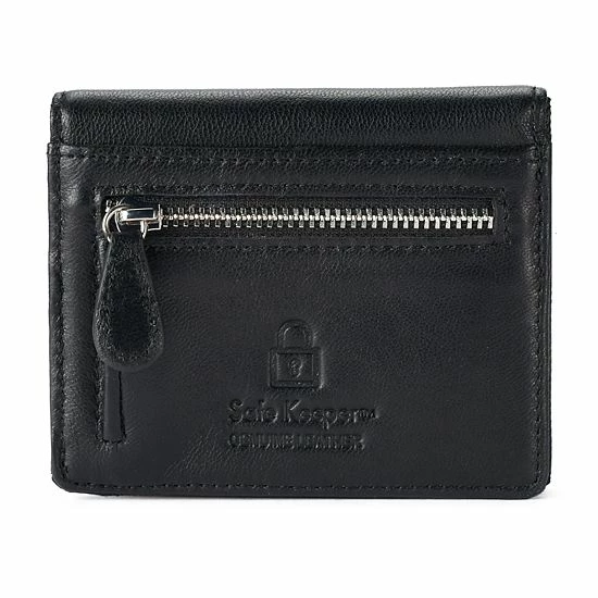 Sonoma Goods For Life® Lambskin Leather RFID-Blocking Mini Bifold Wallet Black 4 Sonoma Goods For Life® Lambskin Leather RFID-Blocking Mini Bifold Wallet Black - Image 2