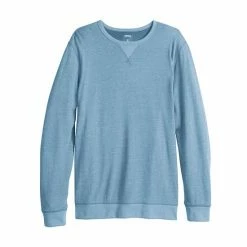 Men's Sonoma Goods For Life® Double Knit Crewneck Light Blue -Sonoma Goods For Life shop unnamed file 988