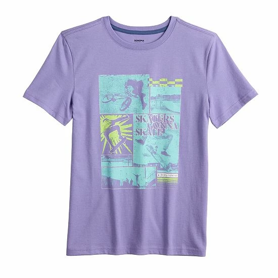 Kids 8-20 Sonoma Goods For Life® Everday Graphic Tee In Regular & Husky Mountain Bike Red 6 Kids 8-20 Sonoma Goods For Life® Everday Graphic Tee In Regular & Husky Mountain Bike Red - Image 4