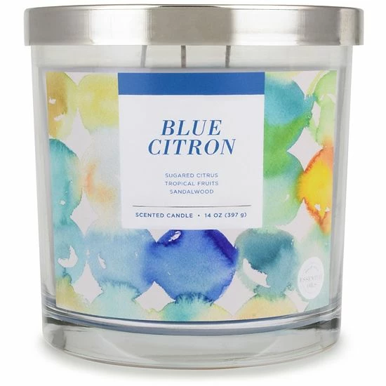Sonoma Goods For Life® Blue Citron 14-oz. Candle Jar 3 Sonoma Goods For Life® Blue Citron 14-oz. Candle Jar