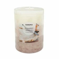 Sonoma Goods For Life® Sugared Vanilla 3" X 4" Pillar Candle