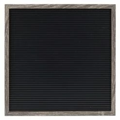 Sonoma Goods For Life® 12" X 12" Letterboard Black Slats With Gray Frame