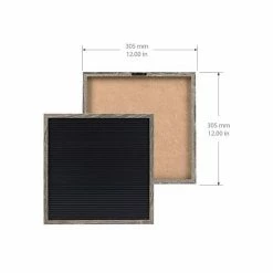 Sonoma Goods For Life® 12" X 12" Letterboard Black Slats With Gray Frame -Sonoma Goods For Life shop unnamed file 9966