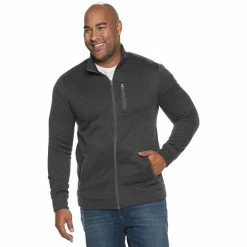 Big & Tall Sonoma Goods For Life® Supersoft Sweater Fleece Zip Jacket Blue -Sonoma Goods For Life shop unnamed file 9999